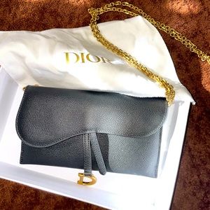 DIOR SADDLE WALLET